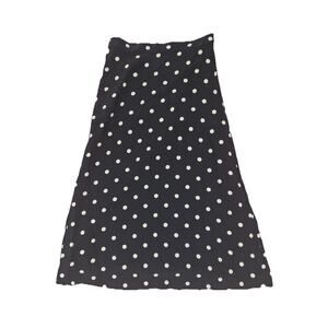Old Navy Womens XS Long Skirt Black With White Circles this is so you